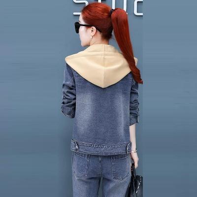 ÁO KHOÁC JEAN PHỐI NÓN VÀNG - NK323